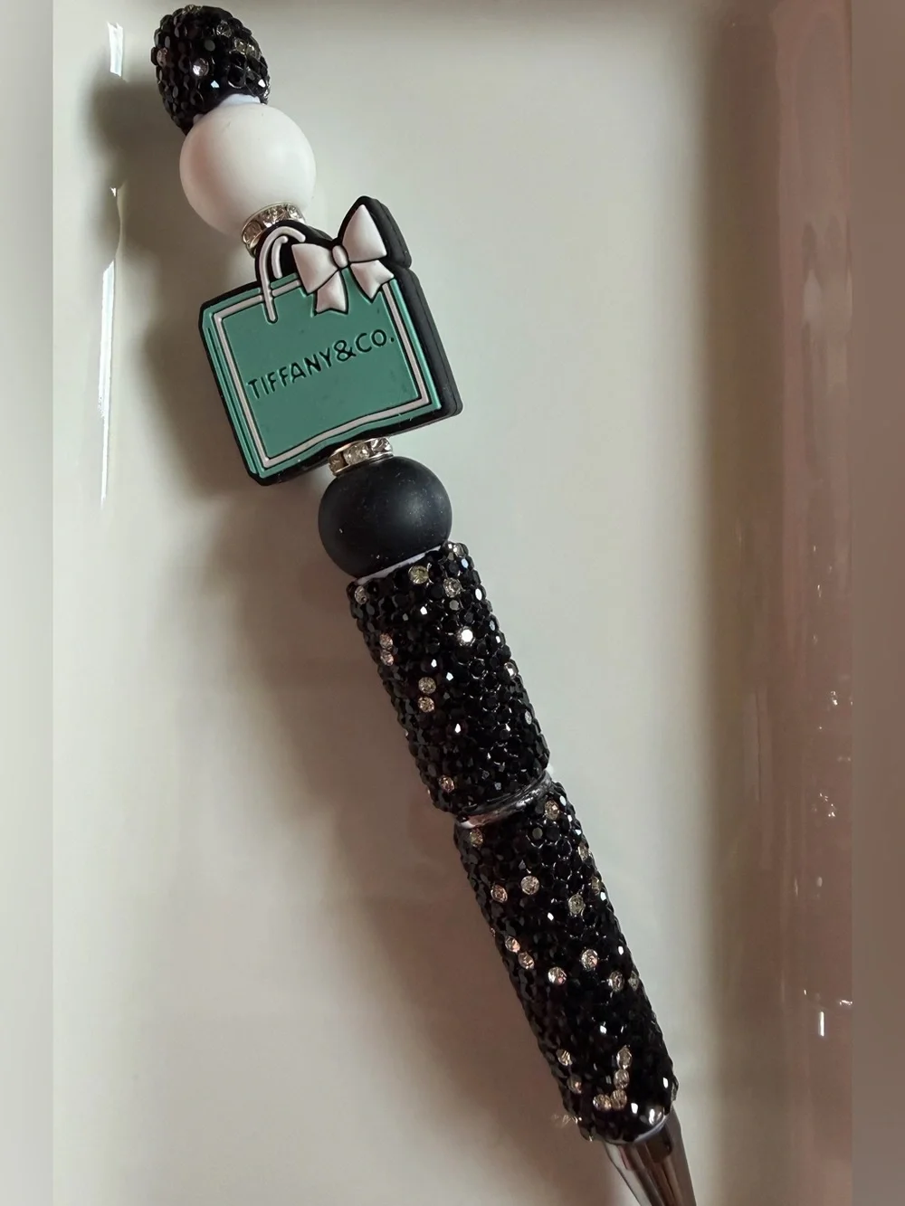 BEADED SHOPPING BAG PEN
